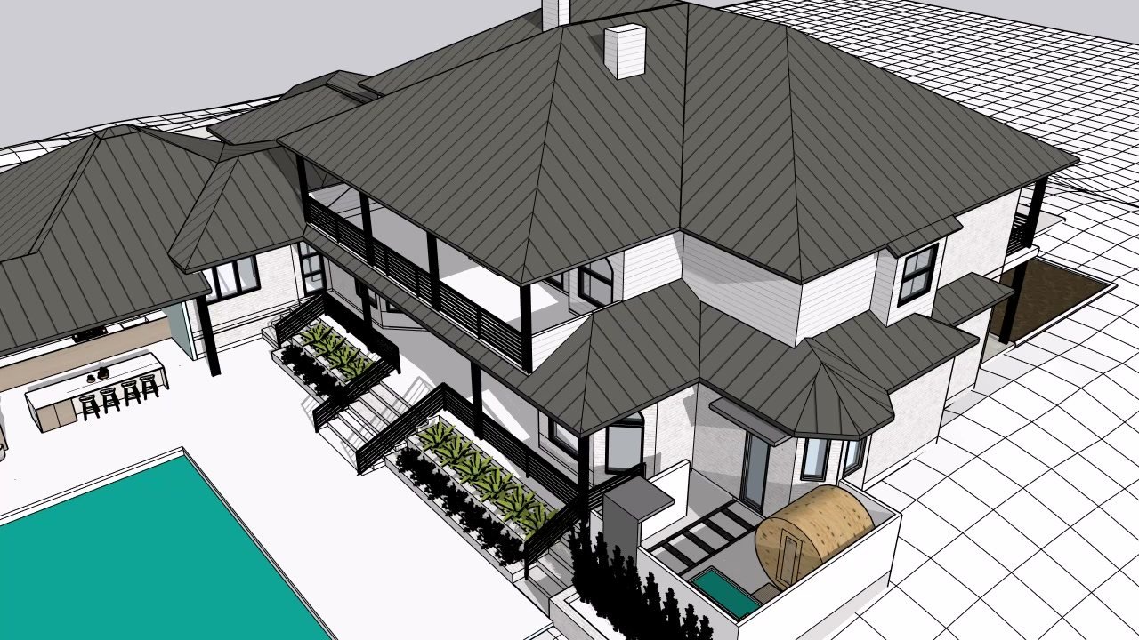 Untextured view out of the designer's 3D model